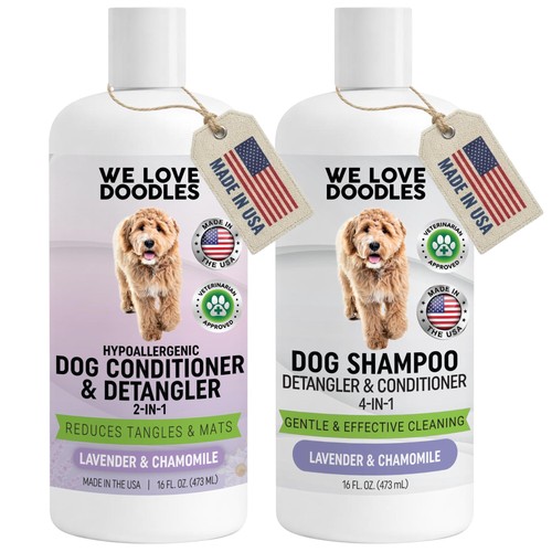Dog shampoo conditioner - conditioner, 4-in-1